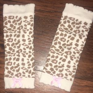 Baby Girl Leopard/Cheetah Print Leg Warmers